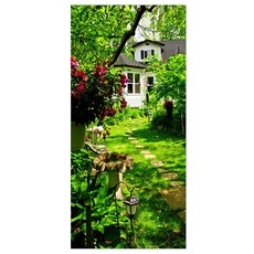 프렌체 고해상도 포인트도어 시트지, 집으로