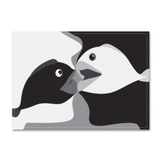 모노마니 패브릭포스터 Lovefish(B W, 혼합색상