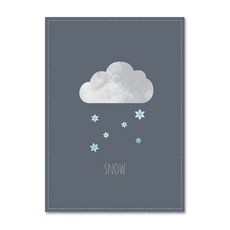 모노마니 패브릭포스터 SNOW, 혼합색상