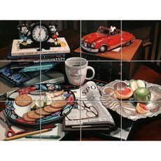 Static-352 테이블 위의 소품들-6 30 x 30 cm 12장, 혼합 색상, 1세트