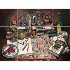 Static-355 테이블 위의 소품들-8 30 x 30 cm 12장, 혼합 색상, 1세트