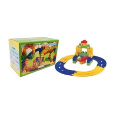 햇님토이 기차놀이 아가블럭 실속형, 혼합색상, 1개