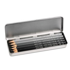 CARAN D'ACHE 瑞士卡達 藝術家石墨Graphwood鉛筆6件組, 1套