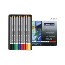 STAEDTLER 施德樓 專業級水彩色鉛筆, 12色, 1個