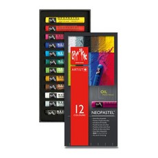 CARAN D'ACHE 瑞士卡達 藝術家 Neopastel 油, 12色, 1盒