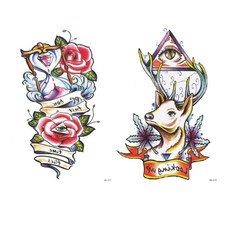 皇軍通商 特大號紋身貼紙 HB-077 HB-078, 混色, 1個