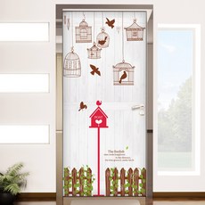 GGOOMIM 鳥籠圖案裝飾門貼, 混色