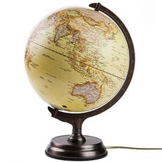 Lumia 復古立式LED地球儀燈 12 英文, 單一顏色