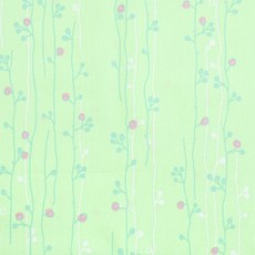 ROWAN Weekends Wildwood Sprout 印花布料 綠色, 1個