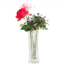 아스파시아 르네상스 장미 화병 세트, 핑크, 1개