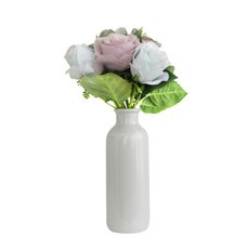 ASPASIA 人造花+造型花瓶, 藍色