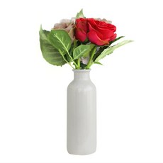 ASPASIA 人造花+造型花瓶, 紅色的