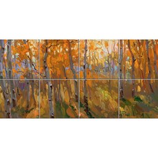 Landscape 49 낙엽이 물든 가을숲 8개, 혼합색상