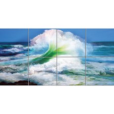 Abstract 353 거친 파도가 이는 바다 8개, 혼합색상