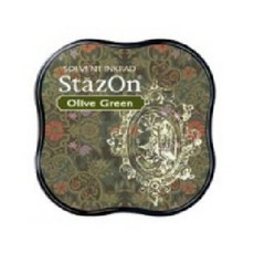 츠키네코 StazOn Midi 스탬프패드, 51 Olive Green