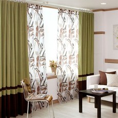 decotonik 花朵圖案窗簾, 混合顏色