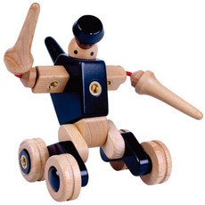 이큐비 이큐봇 티보 로봇원목조립블록 EB102, 3세이상, 1개