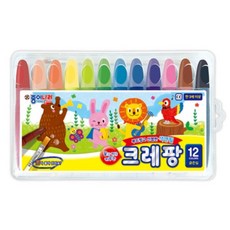 종이나라 크레팡 굵은심 색연필, 12색