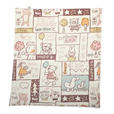 아이네스 그림공부 유모차전용 블랭킷, 베이지