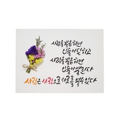 다예 사랑을 발음하면 입술이 열린다. 드라이플라워, 1개