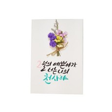 다예 baby 2월탄생 드라이플라워, 1개