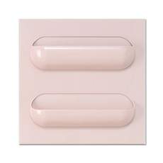 루이스앤 정리선반패널 2단, 1개, 밀키핑크