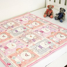 해피베어 신생아 앤 낮잠 패드, 핑크, 1개