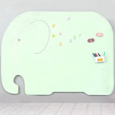 노리터 캐릭터보드 자석칠판 Q 60x80cm 그린, 1개