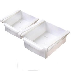 크로바몰 냉장고 수납정리함, 화이트, 2개, 2개