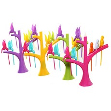 크로바몰 버드포크 6개 + 트리지지대, 3세트, 1개