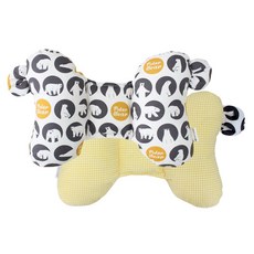 해피코튼 투톤 유아목베개, 폴라베어 그레이