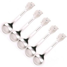 Winking Bear 熊造型湯匙組, 銀色, 1組