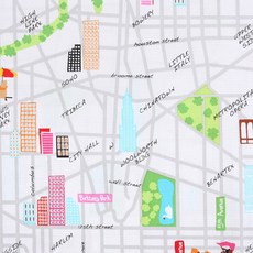 Benatex City Street 多色印花布料, 1個