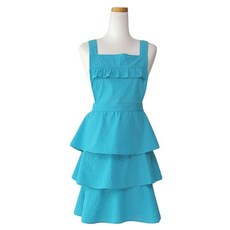 Livingdeco 圍裙+拖鞋套組, 藍色, 1組