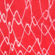 特洛伊 染色感胭脂紅印花布料, 1個