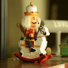 木馬核桃蓋子存錢筒 白色 GZSY025, 1個