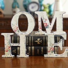 데코소품 HOME4종세트GZWO123, 혼합 색상