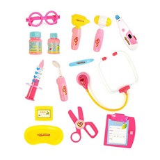 키움하우스 패밀리닥터 병원놀이장난감, 혼합색상, 1개