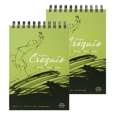 Artsquare 速寫頂部線圈 CG03 2入, A4, 80張, 不適用
