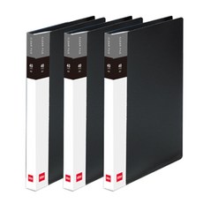 Office DEPOT 100721 索引文件夾40張, 3個, 黑色的