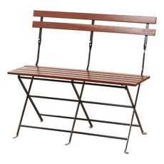 마켓비 VELLIE 접이식 2인 의자 SM2018W, 블랙