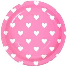 Party Pang派對盤 23cm 愛心 粉色, 2個, 6件