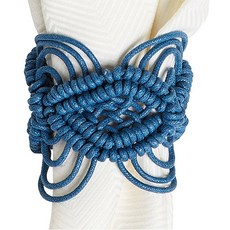 줄리스카 마크라메 냅킨링, 델프블루, 1개, 1개입