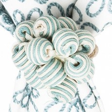 줄리스카 비드부케 아이스블루 스트라이프 냅킨링, 스트라이프 (아이스블루), 1개