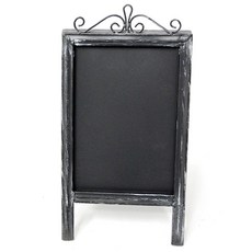 플라워마트 스탠딩 양면 블랙보드NATURAL UM504231, 1개