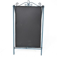 플라워마트 스탠딩 양면 블랙보드BLUE WASHEDUM504337, 1개