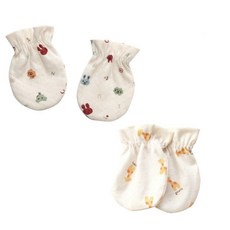 withorganic 圖案印花手套 13號 2入