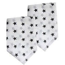 BABYLEE 星星小方巾 2入