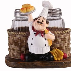 THE ZAKKA 調味罐廚師造型擺飾 B型, 混合顏色