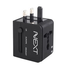 NEXT 002TC /해외용 멀티플러그 USB2포트, 1개